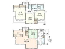 【東京都/小平市小川町】小平市小川町1丁目中古戸建 間取り図
