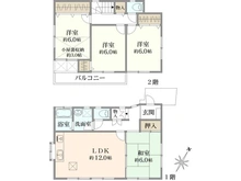 【東京都/小平市大沼町】小平市大沼町2丁目 中古戸建 間取り図