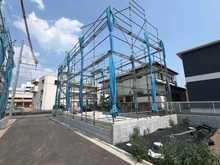 【東京都/日野市大字日野】日野市日野新築戸建 2号棟 全2棟 建築中の外観：全2棟
