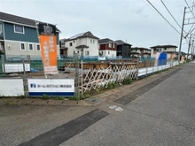 【東京都/日野市新町】日野市新町4丁目 全5棟 1号棟 建築中の外観：全5棟/手前