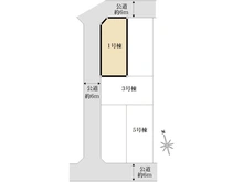 【東京都/日野市新町】日野市新町4丁目 全5棟 1号棟 区画図