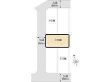 【東京都/日野市新町】日野市新町4丁目 全5棟 3号棟 区画図