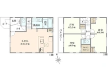 【東京都/日野市大字石田】日野市大字石田新築戸建 2号棟 全2棟 間取り図