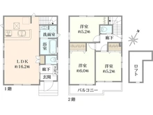 【東京都/日野市日野台】日野市日野台5丁目 新築戸建 全2棟 2号棟 間取り図