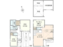 【東京都/小金井市本町】小金井市 本町新築戸建　1号棟  間取り図