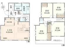 【東京都/小金井市貫井南町】小金井市貫井南町1丁目 新築戸建 間取り図