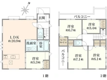 【東京都/国分寺市西町】国分寺市西町3丁目 新築戸建 全3棟 2号棟 間取り図