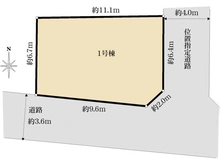 【東京都/小平市学園西町】小平市学園西町3丁目 新築戸建 区画図