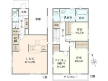 【東京都/東久留米市前沢】東久留米市前沢4丁目 新築戸建 全3棟 3号棟 間取り図