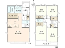 【東京都/小平市学園東町】小平市学園東町3丁目　新築戸建A号棟 間取り図