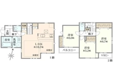 【東京都/三鷹市井口】三鷹市井口4丁目 新築戸建 間取り図