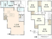 【東京都/東久留米市浅間町】東久留米市浅間町 新築戸建 全3棟 3号棟 間取り図