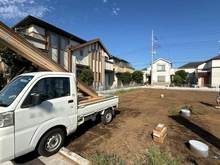 【東京都/小平市鈴木町】小平市鈴木町1丁目新築戸建　全8棟　A号棟 現地（建築前）：全8棟　写真中央手前側