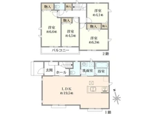 【東京都/小平市鈴木町】小平市鈴木町1丁目新築戸建　全8棟　C号棟 間取り図