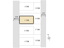 【東京都/小平市鈴木町】小平市鈴木町1丁目新築戸建　全8棟　C号棟 区画図
