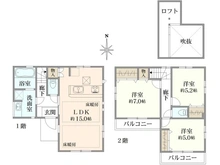 【東京都/小金井市貫井南町】小金井市貫井南町4丁目 新築戸建 間取り図