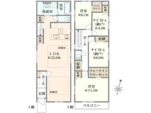 【東京都/国分寺市東元町】国分寺市東元町1丁目　全2棟　1号棟 間取り図