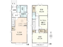 【東京都/小平市学園東町】小平市学園東町2丁目　全3棟　A号棟 間取り図