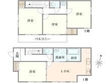 【東京都/東久留米市下里】東久留米市下里5-15-69 間取り図