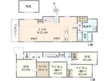 【東京都/国分寺市本多】国分寺市本多5丁目新築戸建 全2棟 1号棟 間取り図