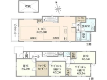 【東京都/国分寺市本多】国分寺市本多5丁目新築戸建 全2棟 2号棟 間取り図