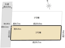 【東京都/国分寺市本多】国分寺市本多5丁目新築戸建 全2棟 2号棟 区画図