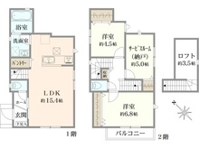 【東京都/三鷹市井の頭】三鷹市井の頭1丁目　新築戸建 間取り図