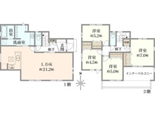 【東京都/小平市天神町】小平市天神町3丁目新築戸建 全3棟 3号棟 間取り図