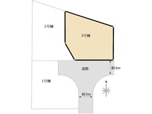 【東京都/小平市天神町】小平市天神町3丁目新築戸建 全3棟 3号棟 区画図