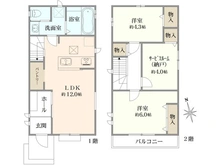 【東京都/小平市花小金井】小平市花小金井5丁目新築戸建 全2棟 B号棟 間取り図