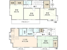【東京都/小平市花小金井】小平市花小金井3丁目　中古戸建 間取り図
