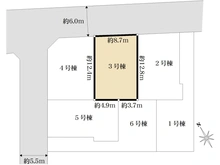 【東京都/小平市上水新町】新築戸建：小平市上水新町2丁目(全15棟 3号棟) 区画図