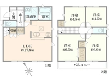 【東京都/小平市上水新町】新築戸建：小平市上水新町2丁目(全15棟 4号棟） 間取り図