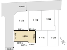 【東京都/小平市上水新町】新築戸建：小平市上水新町2丁目(全15棟 5号棟) 区画図