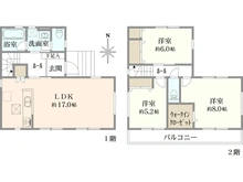 【東京都/小平市津田町】小平市津田町2丁目新築戸建　全4棟　4号棟 間取り図