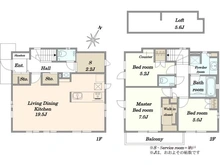【東京都/世田谷区深沢】ファインコート深沢　翠景邸 間取り図