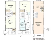 【東京都/世田谷区上用賀】世田谷区上用賀4丁目中古戸建 間取り図
