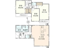 【東京都/練馬区下石神井】練馬区下石神井5丁目新築戸建て　4号棟 間取り図