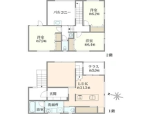 【東京都/杉並区浜田山】浜田山1丁目の家 間取り図