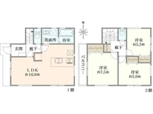 【東京都/杉並区上高井戸】杉並区上高井戸3丁目新築戸建て 間取り図