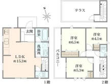【東京都/杉並区浜田山】杉並区浜田山1丁目 新築戸建て 4号棟 間取り図