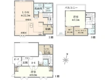 【東京都/杉並区阿佐谷北】都心型戸建て　阿佐ケ谷駅w5・6プロジェクト　STAGE1 間取り図