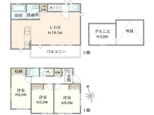 【東京都/武蔵野市吉祥寺東町】武蔵野市吉祥寺東町2丁目新築戸建て 間取り図