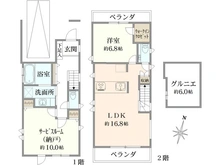 【東京都/杉並区永福】杉並区永福4丁目新築戸建て　A号棟 間取り図