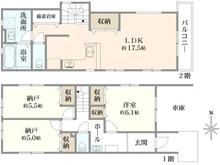 【東京都/杉並区下井草】杉並区下井草4丁目新築戸建て4号棟 間取り図