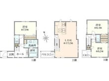【東京都/杉並区下高井戸】杉並区下高井戸2丁目中古戸建 間取り図