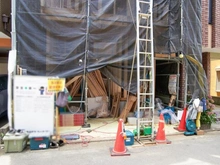 【東京都/杉並区上高井戸】杉並区上高井戸1丁目新築戸建 建築中の外観