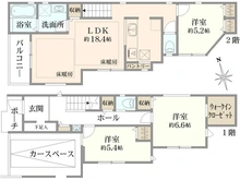 【東京都/杉並区下井草】杉並区下井草3丁目新築戸建て3号棟 間取り図