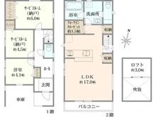 【東京都/杉並区成田東】杉並区成田東1丁目1号棟 間取り図
