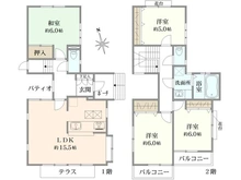 【東京都/杉並区桃井】杉並区桃井一丁目戸建 間取り図